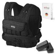 DH FitLife Verstellbare Gewichtsweste 10kg/20kg Kompakt u. Stabil zum Muskelaufbau u. Krafttraining