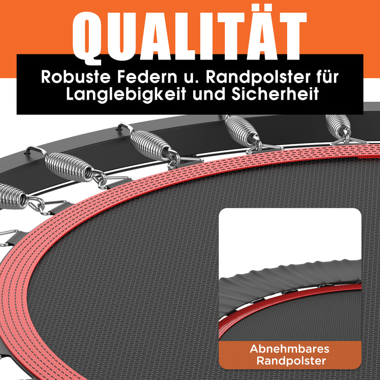 DH Fitlife Klappbares Fitness Trampolin, 4 Verstellbare Handgriffe, Leise und Stabil für Kinder & Erwachsene
