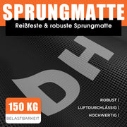 DH Fitlife Klappbares Fitness Trampolin, 4 Verstellbare Handgriffe, Leise und Stabil für Kinder & Erwachsene
