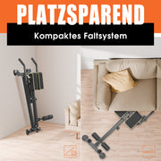 DH Fitlife 5-in-1 Rückenstrecker & Bauchmuskeltrainer – Klappbarer Roman Chair, Verstellbar, Multifunktionale Hantelbank für Zuhause
