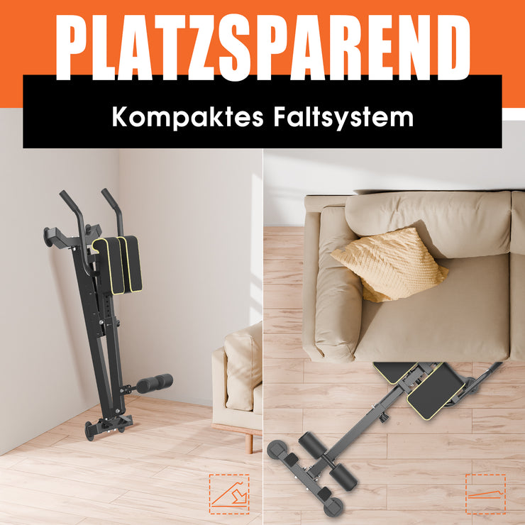 DH Fitlife 5-in-1 Rückenstrecker & Bauchmuskeltrainer – Klappbarer Roman Chair, Verstellbar, Multifunktionale Hantelbank für Zuhause