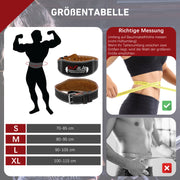 DH FitLife Gewichthebergürtel, Fitness Gürtel mit Polster, Weightlifting Belt, Powerlifting Belt, Gürtel Gewichtheben Krafttraining