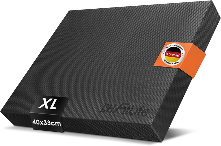 DH Fitlife Premium Balance Pad – Ideal für Gleichgewichtstraining, Yoga & Pilates | Stabilitätskissen für Physiotherapie & Fitness BLUE XXL
