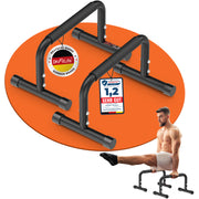 DH FitLife Verstellbare Bars (30-35cm) für Calisthenics | 2 Stufige Liegestützgriffe & Parallettes