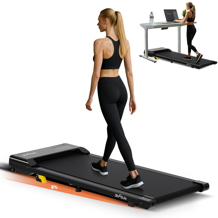 DH FitLife Walking Pad TÜV geprüft 1-6km/h mit 6% Steigung