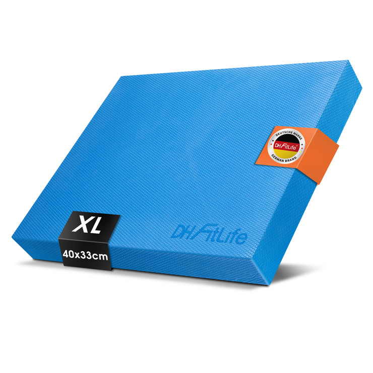 Premium Balance Pad – Ideal für Gleichgewichtstraining, Yoga & Pilates | Stabilitätskissen für Physiotherapie & Fitness BLUE XL