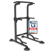 DH FitLife Power Tower Dip Station, Klimmzugstange Freistehend für Krafttraining zuhause