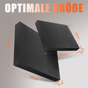 DH Fitlife Premium Balance Pad – Ideal für Gleichgewichtstraining, Yoga & Pilates | Stabilitätskissen für Physiotherapie & Fitness BLACK XL