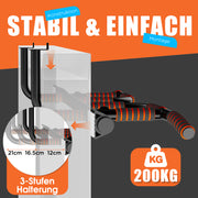 DH FitLife Klimmzugstange Türrahmen ohne Schrauben kein Abrutschen mit Multigriff-Positionen