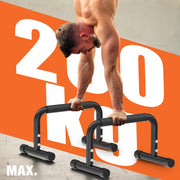 DH FitLife Verstellbare Bars (30-35cm) für Calisthenics | 2 Stufige Liegestützgriffe & Parallettes