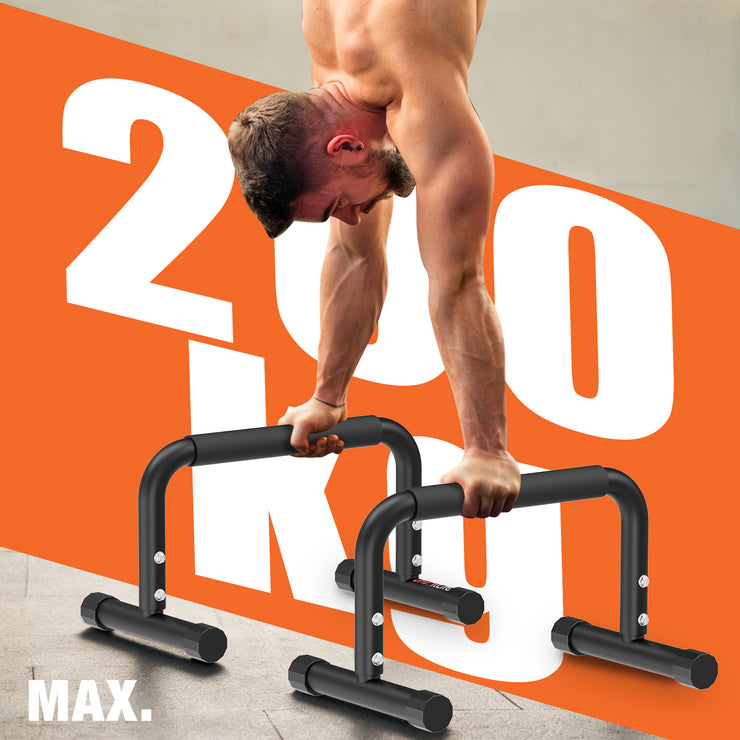 DH FitLife Verstellbare Bars (30-35cm) für Calisthenics | 2 Stufige Liegestützgriffe & Parallettes