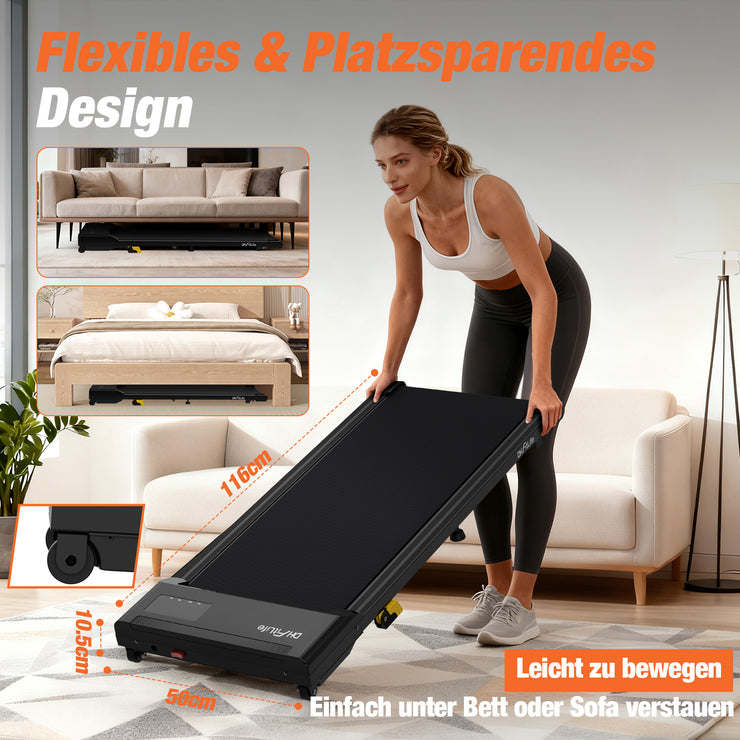 DH FitLife Walking Pad TÜV geprüft 1-6km/h mit 6% Steigung