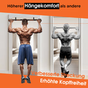 DH FitLife Klimmzugstange Türrahmen ohne Schrauben kein Abrutschen mit Multigriff-Positionen
