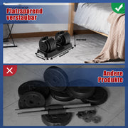 DH FitLife 25kg verstellbare Hanteln 4 bis 25 KG mit 10 Gewichtsstufen, Kurzhanteln Hanteln Set mit Hantelscheiben, Variable Gewichte 10 in 1