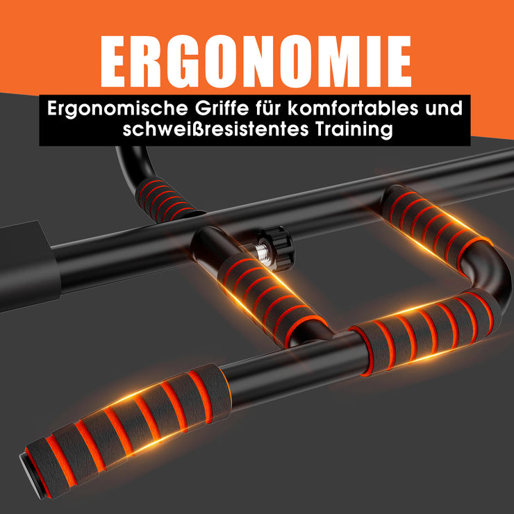 DH FitLife Klimmzugstange Türrahmen ohne Schrauben kein Abrutschen mit Multigriff-Positionen