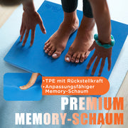 Premium Balance Pad – Ideal für Gleichgewichtstraining, Yoga & Pilates | Stabilitätskissen für Physiotherapie & Fitness BLUE XXL