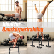 DH FitLife Verstellbare Bars (30-35cm) für Calisthenics | 2 Stufige Liegestützgriffe & Parallettes