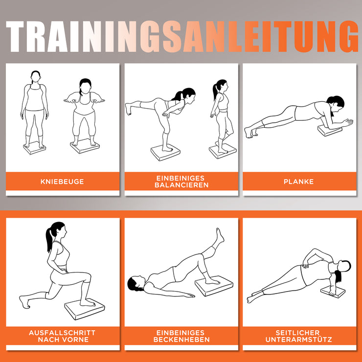 Premium Balance Pad – Ideal für Gleichgewichtstraining, Yoga & Pilates | Stabilitätskissen für Physiotherapie & Fitness BLUE XXL