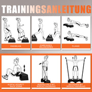 DH FitLife Stepper Für Zuhause | Verstellbares Steppbrett 10/15 cm | Aerobic Stepper & Step Up Brett