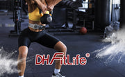 DH FitLife Gewichthebergürtel, Fitness Gürtel mit Polster, Weightlifting Belt, Powerlifting Belt, Gürtel Gewichtheben Krafttraining