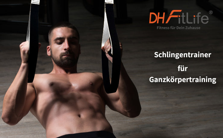 DH-FitLife Schlingentrainer, Sling Trainer Set für Krafttraining und Ganzkörpertraining
