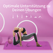 Yogamatte aus TPE, 183 x 61 x 0,6 cm
