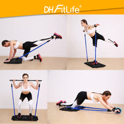 DH FitLife vollständiges Heimtrainingspaket, klappbare Fitnessgeräte für Zuhause
