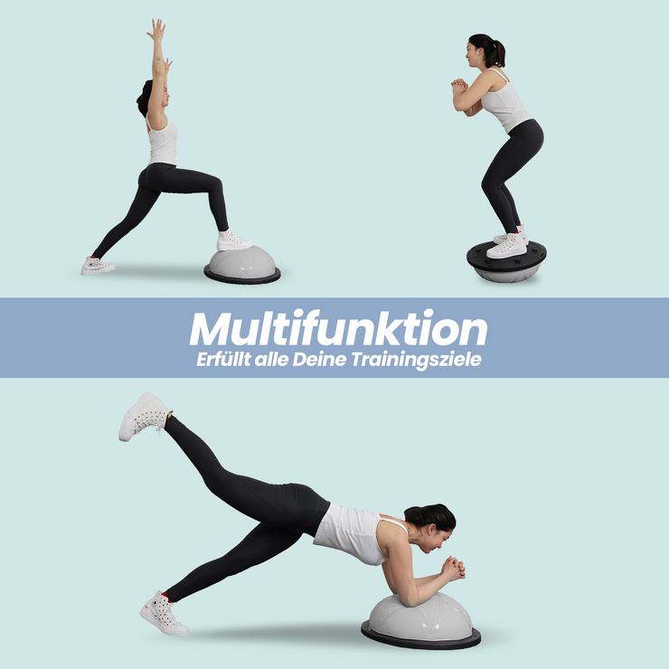 DH FitLife Balance Ball, Yoga Gleichgewichtstrainer Φ60*22cm bis 200 K