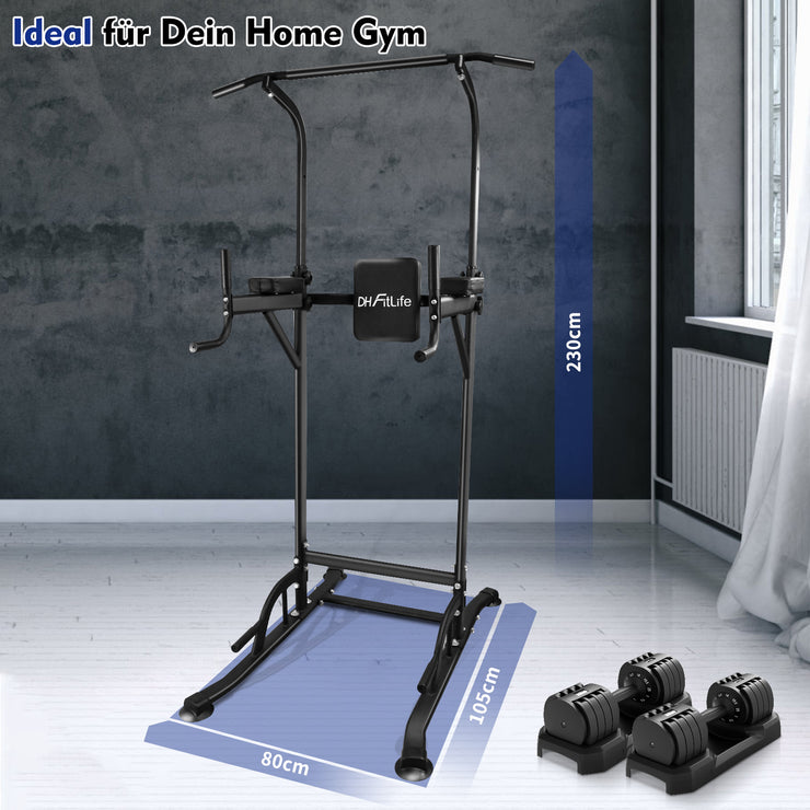DH FitLife Power Tower Dip Station