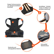 DH FitLife Haltungskorrektur Premium Rückenstütze