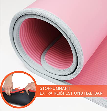 DH FitLife Trainingsmatte Fitnessmatte, Sportmatte 183*61*1 cm